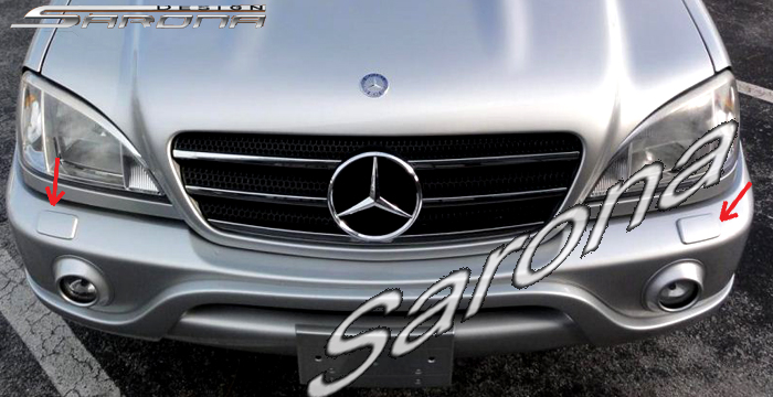 Custom Mercedes ML  SUV/SAV/Crossover Front Bumper (1998 - 2001) - $590.00 (Part #MB-079-FB)